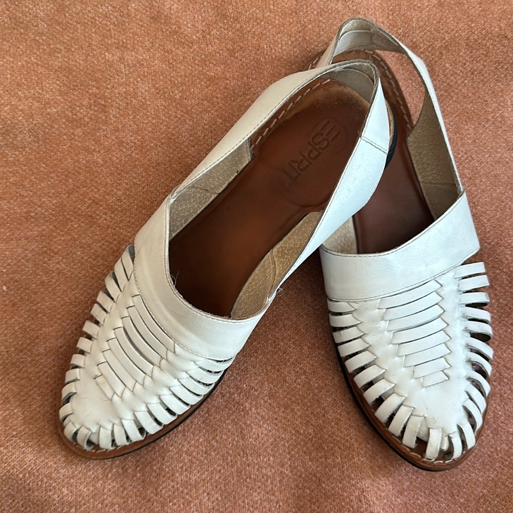 Vintage 80s Esprit Huarache slingback sandals- Sz 9